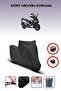 Black Rear Bag Lock Incompatible Arora Chinf 318 Compatible Motorcycle Tarpaulin, 4 Seasons