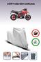 Gray Lock Compatible Ducati Hypermotard 1100 Evo Sp Compatible Motorcycle Tarpaulin Waterproof