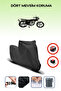 Black Rear Bag Lock Incompatible Mondial 125 Mg Deluxe Compatible Motorcycle Tarpaulin, 4 Seasons