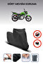 Black Rear Bag Lock Incompatible Yuki Drag 170 Compatible Motorcycle Tarpaulin, 4 Seasons