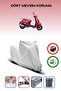 Gray Lock Compatible Kanuni Tigrina 50 Compatible Motorcycle Tarpaulin Waterproof