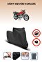 Black Rear Bag Lock Incompatible Honda Cb 400 F Compatible Motorcycle Tarpaulin, 4Seasons