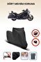 Black Rear Case Lock Incompatible Honda Goldwing F6B Compatible Motorcycle Canvas, 4Seasons