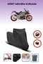 Black Rear Bag Lock Incompatible Aprilia Tuono V4 1100 Factory Compatible Motorcycle Tarpaulin, 4Seasons