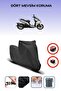 Black Rear Bag Lock Incompatible Sym Drg 160 Compatible Motorcycle Tarpaulin, 4 Seasons