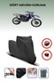 Black Rear Bag Lock Incompatible Yamaha Yz 400 F Compatible Motorcycle Tarpaulin, 4 Seasons