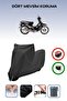 Black Lock Compatible Kuba Xy100-E Compatible Motorcycle Tarpaulin Waterproof