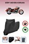 Black Lock Compatible Honda Vt 750 Shadow Ace Compatible Motorcycle Tarpaulin Waterproof