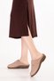 Women's Genuine Leather Special Slippers with Removable Sole for Home and Outdoor Yprk.281 Mink Nubuck - 3