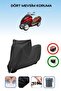 Black Lock Compatible Yuki Yb250Zkt Optimus Compatible Motorcycle Tarpaulin Waterproof