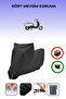 Black Lock Compatible Mondial 50 Znu Ec Compatible Motorcycle Tarpaulin Waterproof