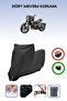 Black Lock Compatible Cfmoto 700Cl-X Sport Compatible Motorcycle Tarpaulin Waterproof