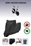Black Lock Compatible Mondial 150 Gomax Compatible Motorcycle Tarpaulin Waterproof