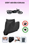 Black Lock Compatible Kuba Faswind 200R Compatible Motorcycle Tarpaulin Waterproof