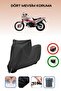 Black Lock Compatible Yamaha Xtz 750 Super Tenere Compatible Motorcycle Tarpaulin Waterproof