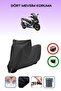 Black Lock Compatible Arora Chinf 318 Compatible Motorcycle Tarpaulin Waterproof