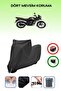 Black Lock Compatible Bajaj Discover 150 F Compatible Motorcycle Tarpaulin Waterproof