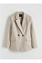 Lcw Visionbej Double-Breasted Collar Women's Cashmere Blazer Jacket - 3