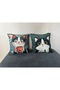 My Beautiful Cat Pompon Edge Throw Pillow Cover Set of 2
