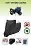 Black Lock Compatible Yamaha Fjr 1300 Compatible Motorcycle Tarpaulin Waterproof