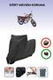 Black Lock Compatible Kuba Cg 100 Compatible Motorcycle Tarpaulin Waterproof