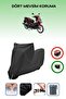 Black Lock Compatible Yamaha Nouvo Compatible Motorcycle Tarpaulin Waterproof