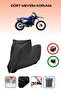 Black Lock Compatible Yamaha Pw 80 Compatible Motorcycle Tarpaulin Waterproof