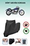 Black Lock Compatible Honda Shadow Spirit 750 Compatible Motorcycle Tarpaulin Waterproof