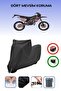 Black Lock Compatible Gas Gas Rookie Compatible Motorcycle Tarpaulin Waterproof