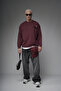 Crew Neck Men's Sweatshirt with Embroidery Detail on the Back - 2