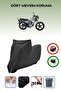 Black Lock Compatible Kuba Cg150 Compatible Motorcycle Tarpaulin Waterproof