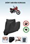 Black Lock Compatible Kuba Kh125-12D Compatible Motorcycle Tarpaulin Waterproof