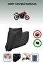 Black Lock Compatible Kawasaki Z 650 Compatible Motorcycle Tarpaulin Waterproof