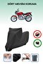 Black Lock Compatible Honda Cbx 250 Twister Compatible Motorcycle Tarpaulin Waterproof
