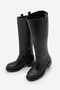 Women's Half Zipper Casual Boots Gilaze Black - 2