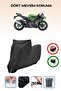 Black Lock Compatible Kawasaki Ninja Zx-6R Compatible Motorcycle Tarpaulin Waterproof