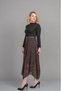 Women's Winter Coffee Asymmetrical Elegance Tulle Skirt Stylish Daily Comfortable 6845 - 3