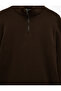 Regular Fit Long Sleeve Basic Half Zip Sweatshirt - 5