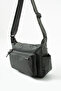 Sanmorris Women's 3-Compartment Parachute Fabric Adjustable Crossbody Bag