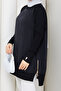 Women's Side Zipper Silk Cupra Mercerized Knitwear Tunic - 6