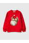 New Year's Themed Boys' Cotton Sweatshirt - 2