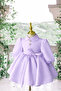 Special Design Lilac Long Sleeve Christmas Model Girl's Evening Dress