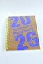 2026 Daily Agenda Y2K Moment Beige Beige Milk Brown Hard Cover Spiral Bound - 3