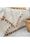 Buldan Dokuması Cinnamon Pompon Sofa Cover (170X220) - 4