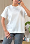 Oversized Mold Short-Sleeved Cotton Women's T-Shirt - 3