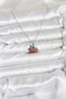 316L Steel Chain Silver Color Christmas Themed Women's Necklace with Sleigh and Pine Tree Figures - Tj-Bko10717 - 2