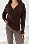 Women's V-Neck Knit Sweater – Cozy Neutral - 6