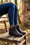 1091 Comfortable Buckle Detailed Non-Slip Sole Warm Lining Women's Boots - 3