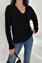 Women's V-Neck Knit Sweater – Cozy Neutral - 3