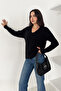 Women's V-Neck Knit Sweater – Cozy Neutral - 6